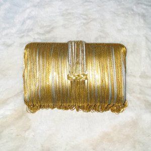 Simitri Design Gold Chain Clutch Bag